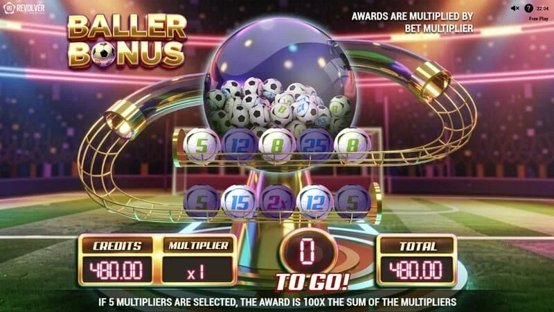 Trophy Spins World Cup 26 - uruchomienie rundy Baller Bonus